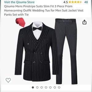 Mens Pinstripe Suit from Amazon!
